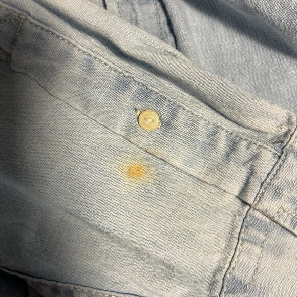 AE Long Sleeve Western Denim Button Down Shirt - Picture 6 of 7